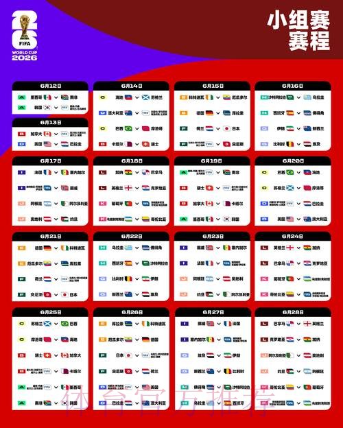 2026世界杯赛程今日完整安排实时查看 2026世界杯赛程今日完整安排实时查看